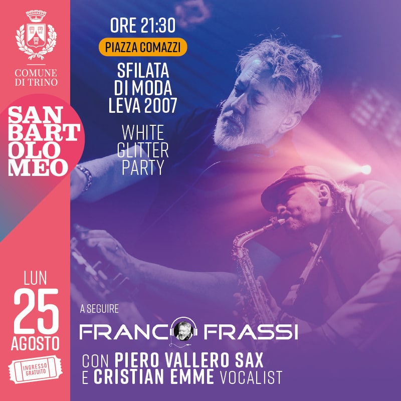 FRANCO FRASSI DJ SET - Lunedì 25 Agosto