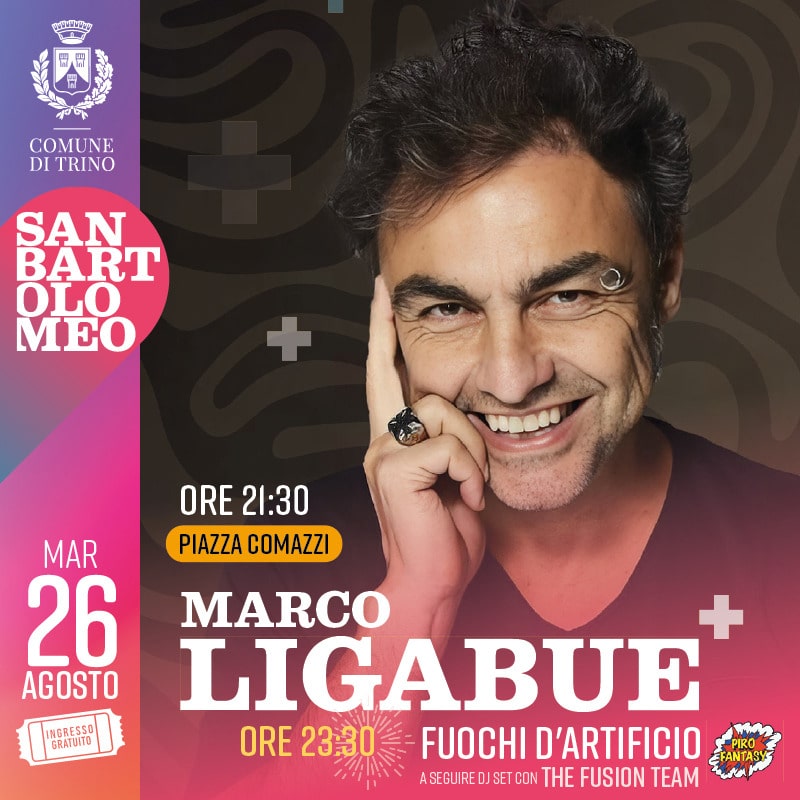 MARCO LIGABUE - Martedi' 26 Agosto