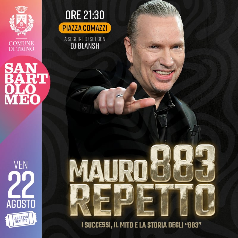MAURO REPETTO from 883 -Venerdì 22 Agosto